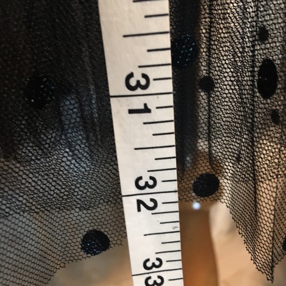 Sister Fashion Tulle Midi Skirt in Black polka dots Size Small - Picture 5 of 9